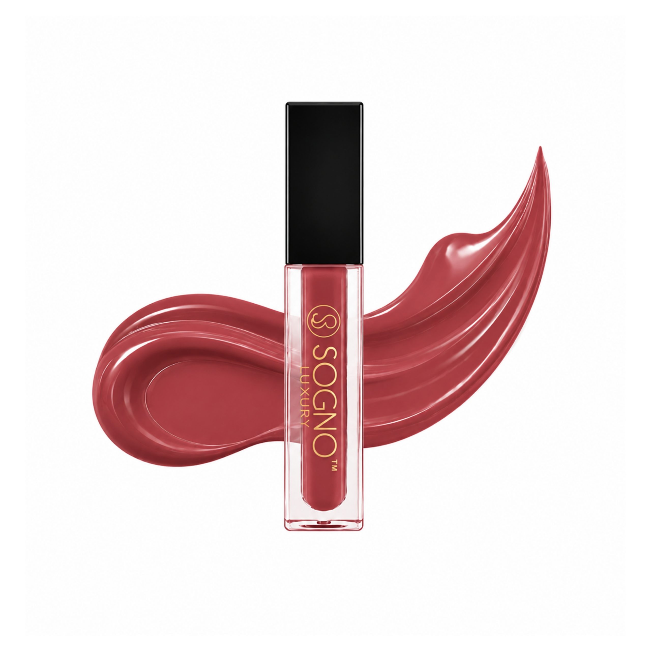 Sogno Luxury Hyaluronic Acid Matte Liquid Lipstick – Soft Mocha, 4g