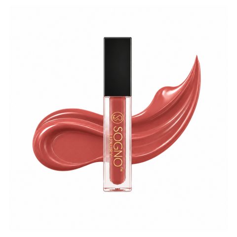 Sogno Luxury Hyaluronic Acid Matte Liquid Lipstick – Peach Whisper, 4g